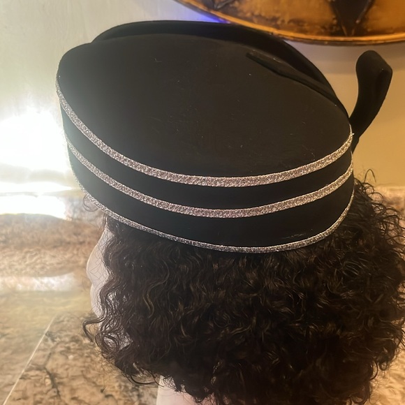 Vintage wool pillbox hat - Picture 4 of 6